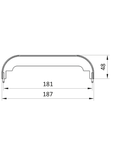 Zaślepka dla uchwytu kabłąkowego PA 160