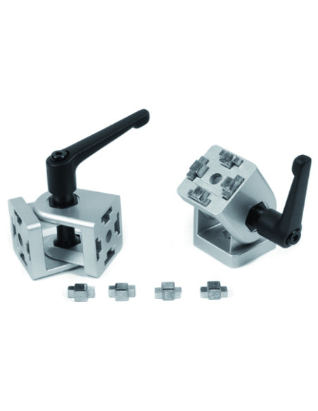 Przegub 40x40 z dźwignią zaciskową [8]