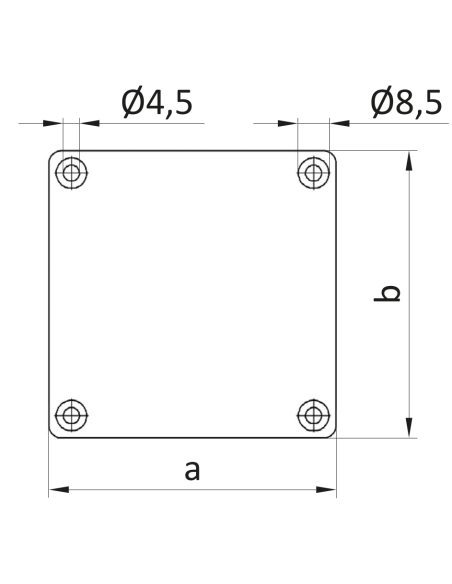 Zaślepka czołowa dla kanału kablowego 40x80
