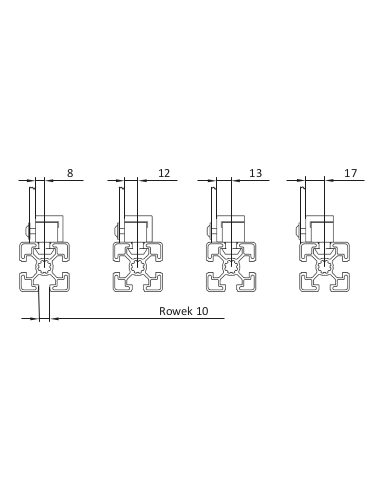 Bloczek mocujący H M6 [10]