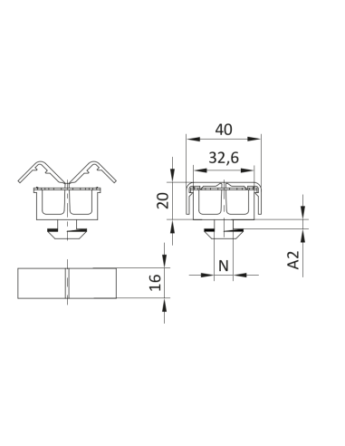 Nośnik kablowy [10] z separatorem