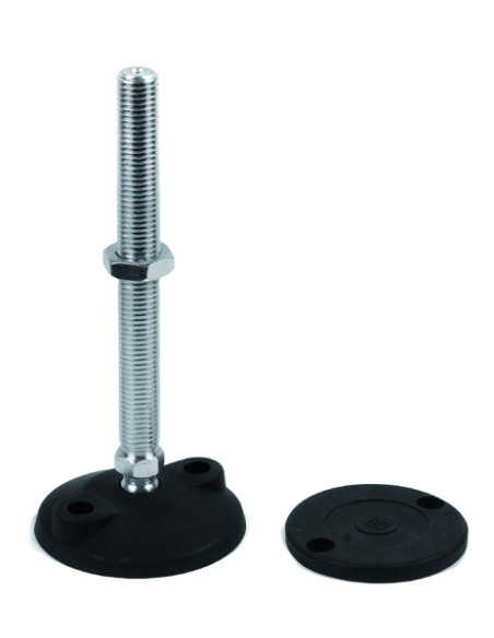 Noga przegubowa z podkładką izolującą D80 M12