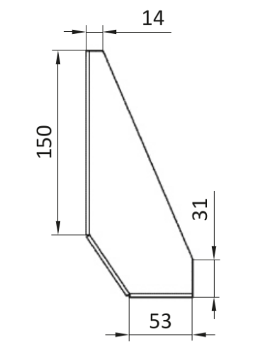 Kątownik fundamentowy ESD stalowy