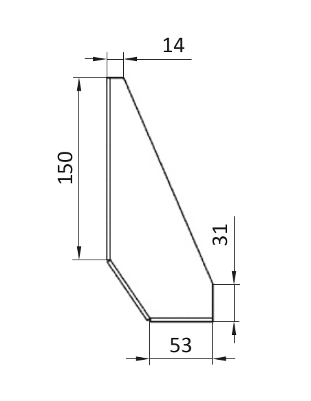 Kątownik fundamentowy ESD stalowy
