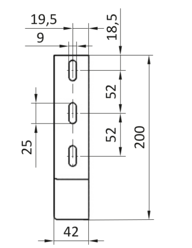 Kątownik fundamentowy ESD stalowy