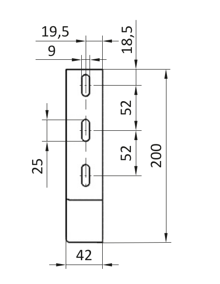 Kątownik fundamentowy ESD stalowy