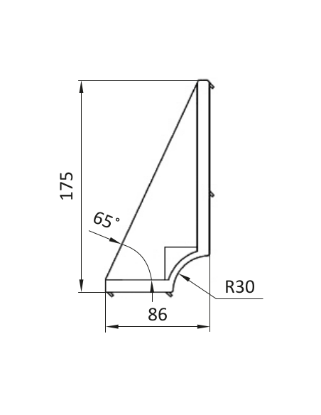 Kątownik fundamentowy ESD aluminiowy