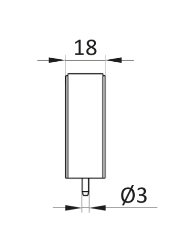 Kątownik fundamentowy ESD aluminiowy