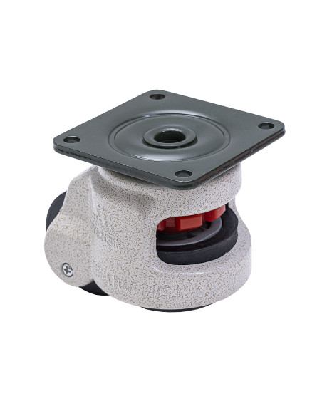 Koło D80 ze stopką, mocowanie płytka