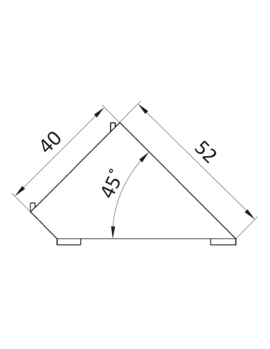 Łącznik kątowy 45° [8]