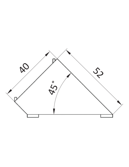 Łącznik kątowy 45° [8]