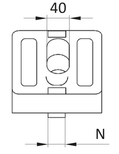 Łącznik kątowy 45° [8]