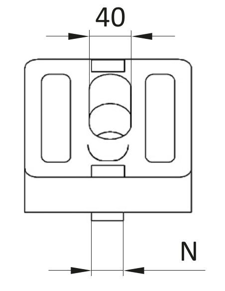 Łącznik kątowy 45° [8]
