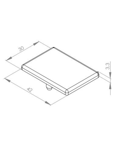 Zaślepka dla kątownika 30x30