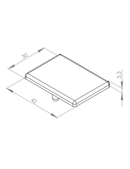 Zaślepka dla kątownika 30x30