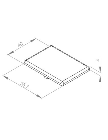 Zaślepka dla kątownika 40x40