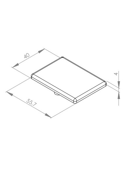 Zaślepka dla kątownika 40x40