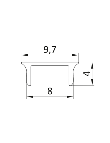 Profil maskujący [8] aluminiowy
