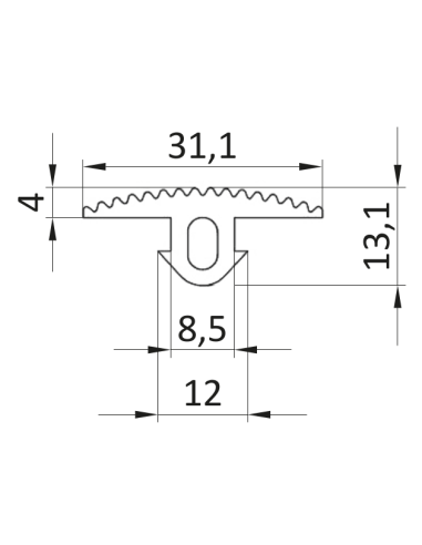 Nakładka na profil NBR [8]