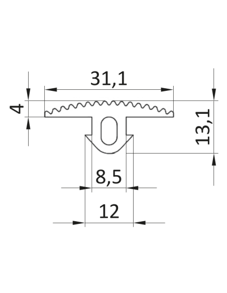 Nakładka na profil NBR [8]